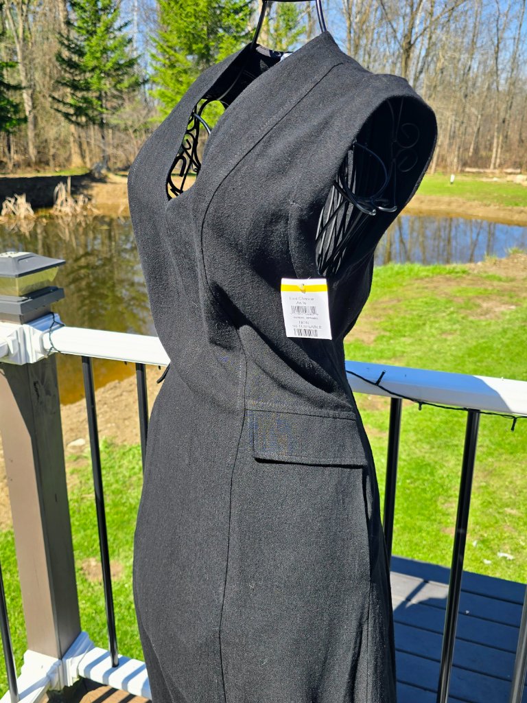 Melloday Black Linen Blend Dress, Size Small, Nwt